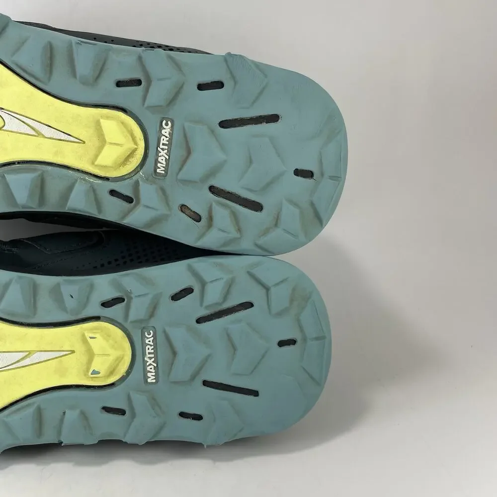 Altra Lone Peak 5 Trail Running Shoes Womens Size 10 Gray Teal Green Athletic